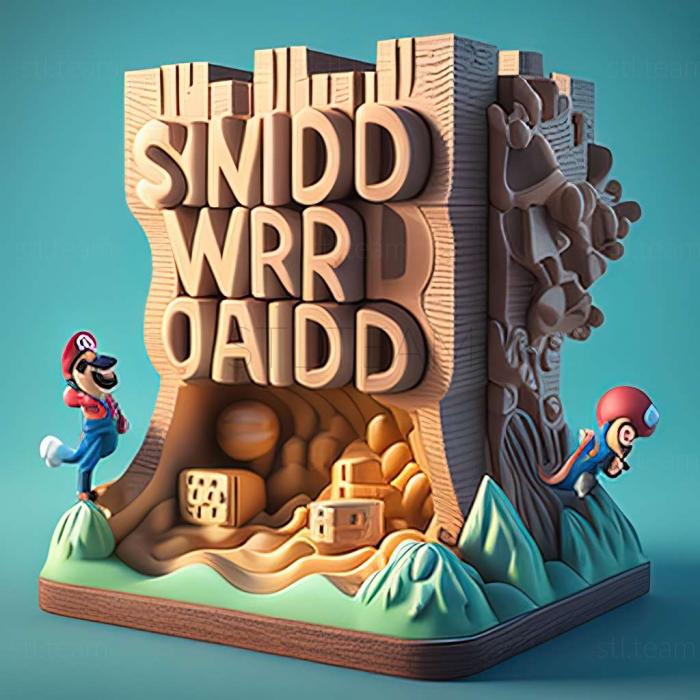 3D model Super Mario 3D World game (STL)